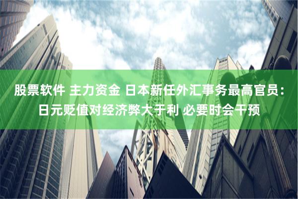 股票软件 主力资金 日本新任外汇事务最高官员：日元贬值对经济弊大于利 必要时会干预